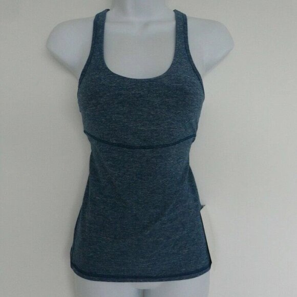 NWT LULULEMON HPDN/PSDN Blue Cottony Crossback Tank II Top 4 - Picture 1 of 7